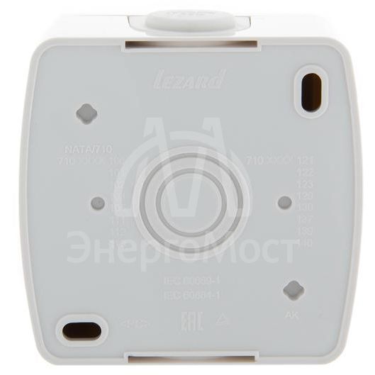 Выключатель 1-кл. ОП Ната 10А IP20 с подсветкой бел. LEZARD 710-0200-111