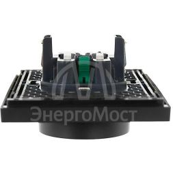 Розетка 2-м СП FORTE&amp;amp;PIANO FP124 16А с заземл. без защ. шторок безвинт. крепл. черн. IEK FP-R21-16-1-K02