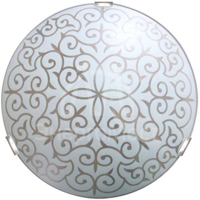 Светильник ДБО 300 &amp;quot;Восточный стиль&amp;quot; LED 15Вт 5000К мат.бел /клипса штамп металлик (инд.упак) Элетех 1030450311