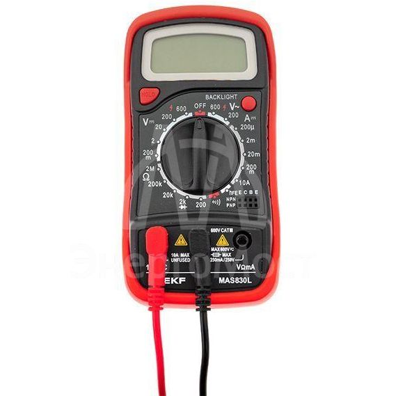 Мультиметр цифровой MAS830L Master EKF In-180701-pm830L