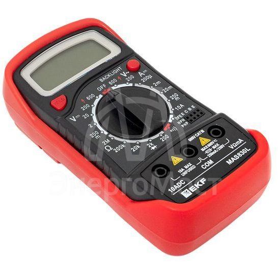 Мультиметр цифровой MAS830L Master EKF In-180701-pm830L