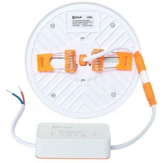 Светильник светодиодный ДВО 1105 18Вт 4000К IP20 круглый встраив. даунлайт безрамочный LUMA EKF DLL-1105-R-18-4000