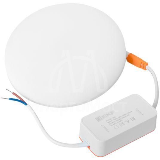 Светильник светодиодный ДВО 1105 18Вт 4000К IP20 круглый встраив. даунлайт безрамочный LUMA EKF DLL-1105-R-18-4000