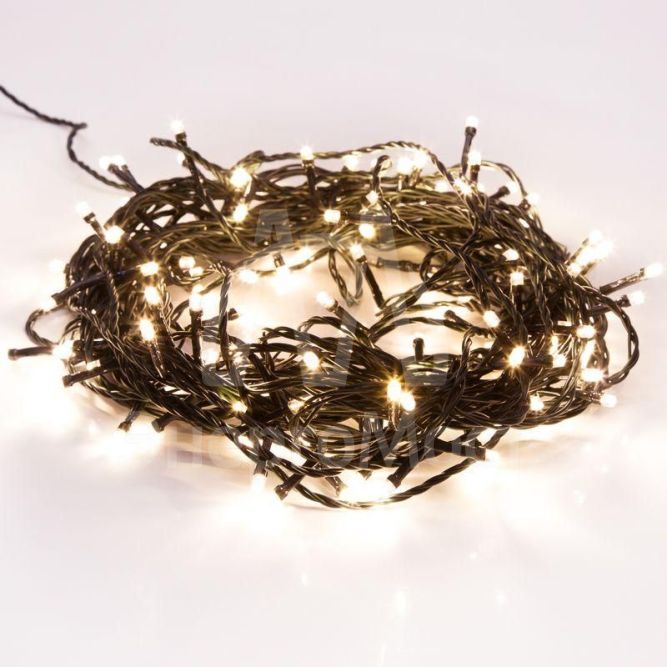 Гирлянда светодиодная универсальная 20м 200LED тепл. бел. с контроллером Neon-Night 304-116