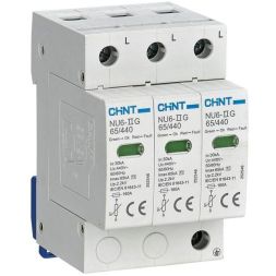 Ограничитель импульсных перенапряжений NU6-IIG 3п In=25кА Uc=440В Im=65кА (R) CHINT 252546