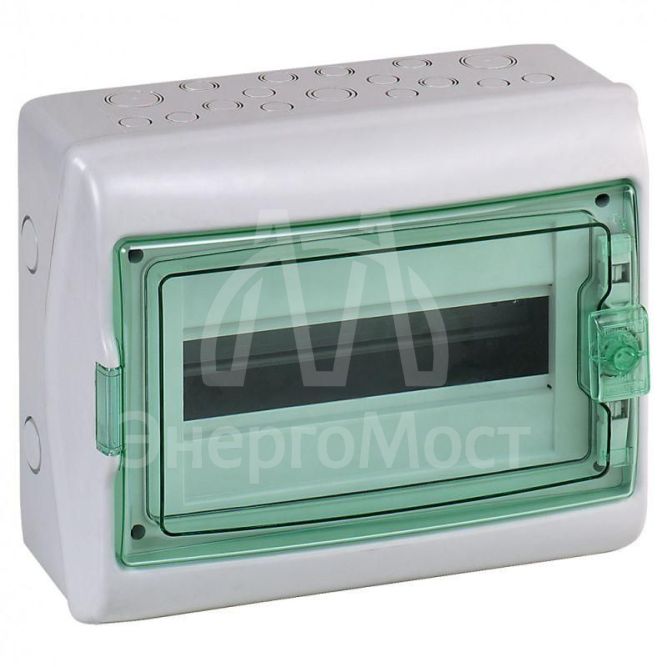 Бокс ОП Kaedra IP65 18мод. сер./прозр. дверь SchE 13982