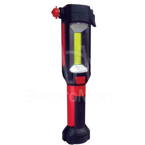 Фонарь 3Вт напр. свет 5Вт СОВ питание 3хААА молоток для стекла нож для ремня КОСМОС KOSAu6007COB