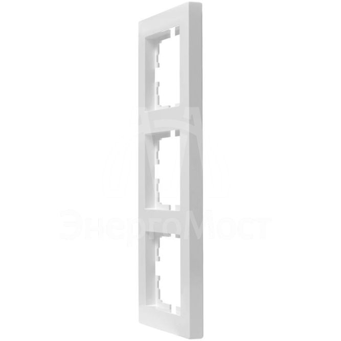 Рамка 3-местн. вертик. VESNA бел. LEZARD 742-0200-153