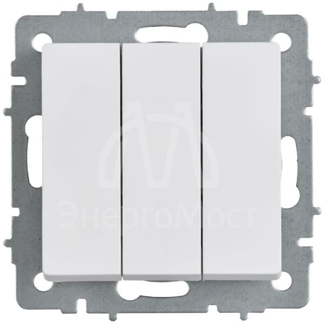 Выключатель 3-кл. СП BRITE ВС10-3-0-БрАБ 10А механизм арктич. бел. IEK BR-V30-0-10-K91