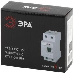 Выключатель дифференциального тока (УЗО) 1P+N 25А 30мА ВД1-63 Pro NO-902-24 ЭРА Б0031714