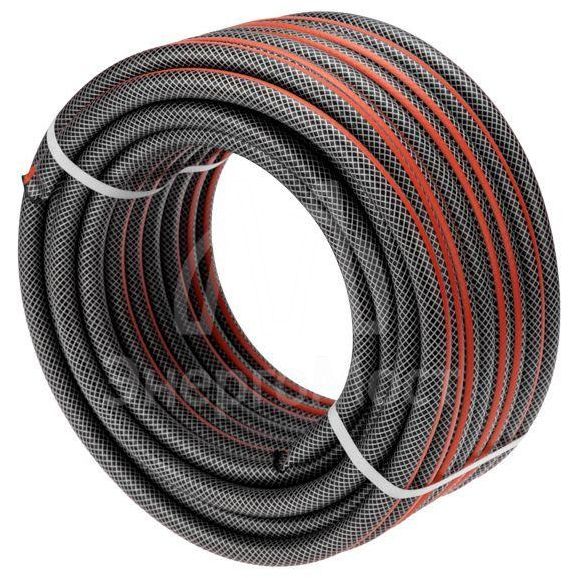 Шланг поливочный ПВХ 3-х слойный 1/2дюйма 25м Стандарт ЧЕТЫРЕ СЕЗОНА 62-0224