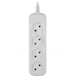 Удлинитель электрический UDL-10-430 Greenline 4 розетки без заземления 3м ПВС 2х0.75кв.мм Эра Б0065050