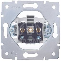 Розетка 1-м СП Vesna без заземл. ПБТ механизм бел. LEZARD 742-0288-121B