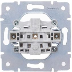 Розетка 1-м СП Vesna без заземл. ПБТ механизм бел. LEZARD 742-0288-121B