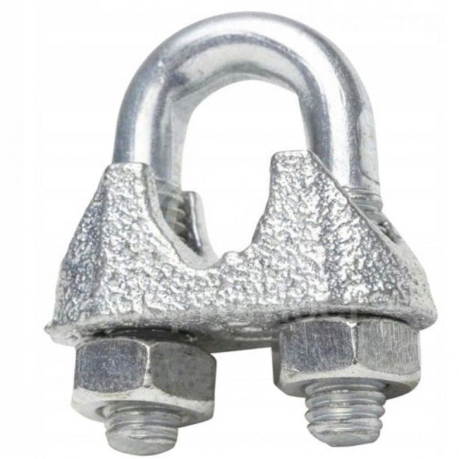 Зажим молниеприемника для подключения троса или прутка 8-10 мм