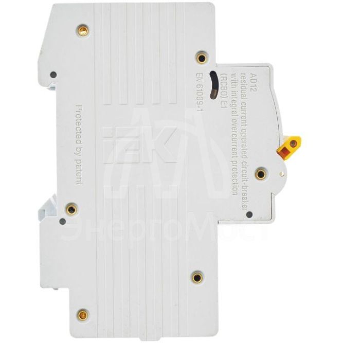 Выключатель автоматический дифференциального тока 2п C 63А 30мА тип AC 4.5кА АД-12 IEK MAD10-2-063-C-030