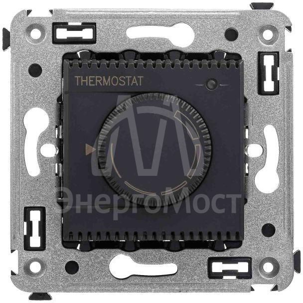 Термостат для теплых полов СП Avanti &amp;quot;Черный матовый&amp;quot; DKC 4412163