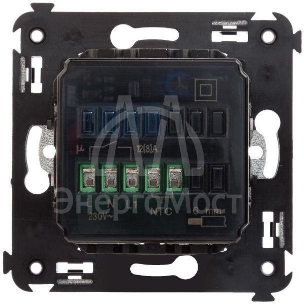 Термостат для теплых полов СП Avanti &amp;quot;Черный матовый&amp;quot; DKC 4412163