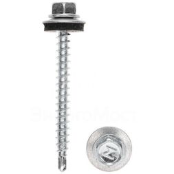 Саморез кровельный 4.8х50мм цинк короб (уп.150шт) Kranz 1201-4850-3