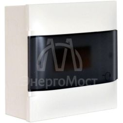 Щиток пластиковый навесной Practibox S 1х8 дым. дверь Leg 134618