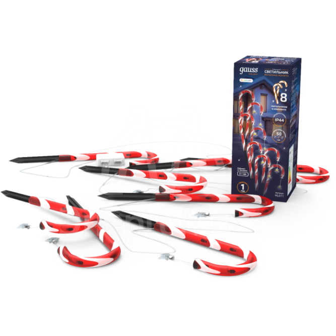 Светильник светодиодный новогодний Holiday Волшебные конфеты IP44 мультицвет GAUSS HL011