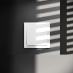 Переключатель перекрестный 1-кл. СП S70 механизм бел. матов. Voltum VLS010502