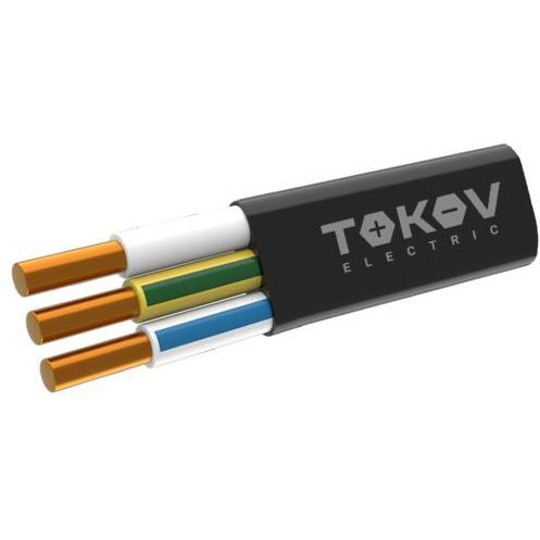 Кабель TOKOV ELECTRIC ВВГ-Пнг(А)-LS 3х6 ОК (N PE) 0.66кВ (м) ТХМ00407699