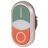 Кнопка двойная M22-DDL-GR-GB1/GB0 EATON 216702
