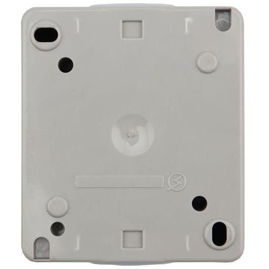 Розетка 1-м ОП INDUSTRIAL с заземл. керамика IP54 сер. Kranz KR-78-0612