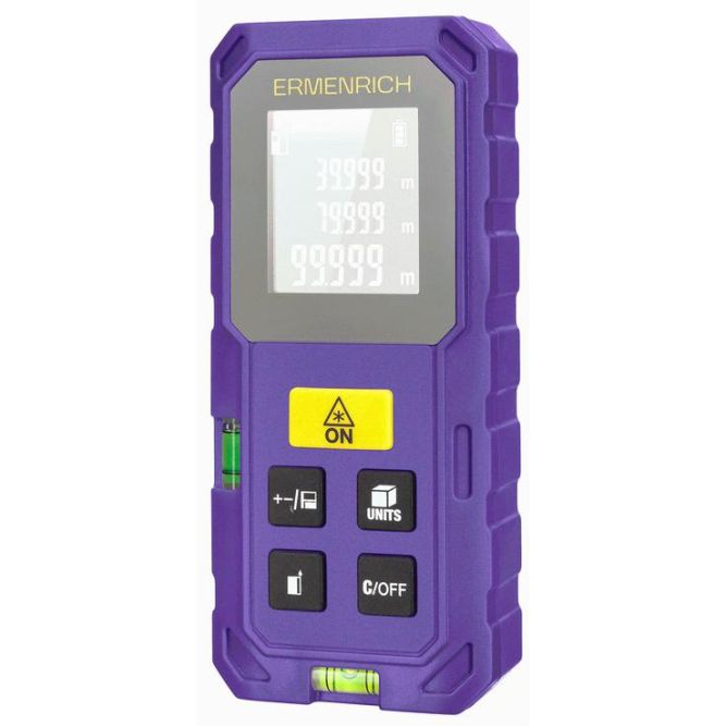 Рулетка лазерная Reel PLUS GS40 фиолет. Ermenrich 86257