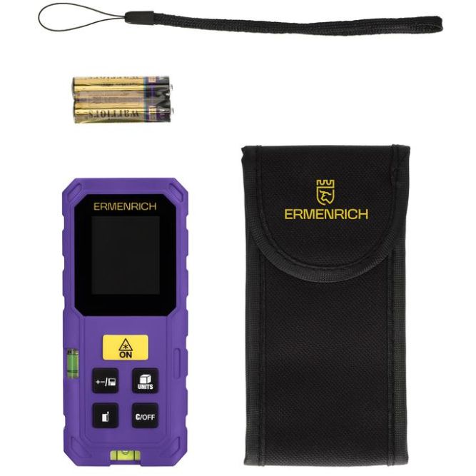 Рулетка лазерная Reel PLUS GS40 фиолет. Ermenrich 86257