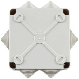 Коробка распаячная ОП КМ 100х100х45 IP44 6 вводов (RAL7035) IEK UKO11-100-100-045-K41-44