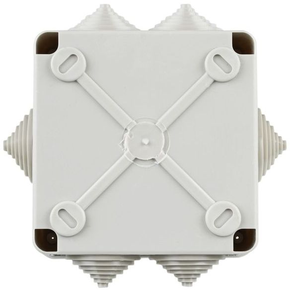 Коробка распаячная ОП КМ 100х100х45 IP44 6 вводов (RAL7035) IEK UKO11-100-100-045-K41-44