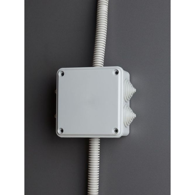 Коробка распаячная ОП КМ 100х100х45 IP44 6 вводов (RAL7035) IEK UKO11-100-100-045-K41-44
