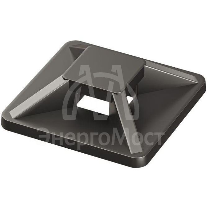 База монтажная двойная самоклеящаяся 28х28 к хомутам черн. (уп.100шт) DKC 25474SR