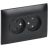 Розетка 2-м SKANDY 10А без заземл. без защ. шторок в сборе SK-R10Bl черн. IEK SK-R20-10-K02-F