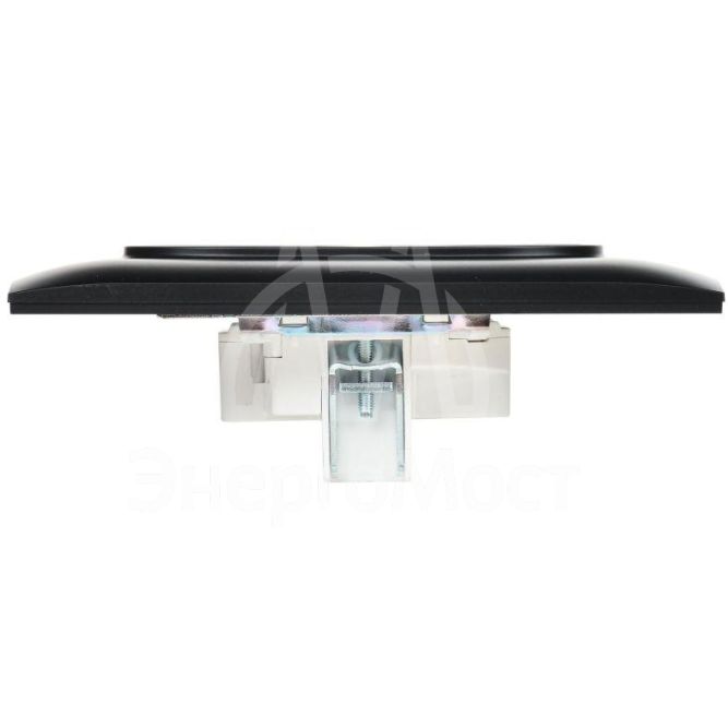 Розетка 2-м SKANDY 10А без заземл. без защ. шторок в сборе SK-R10Bl черн. IEK SK-R20-10-K02-F