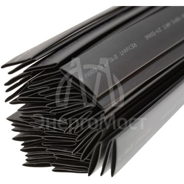 Трубка термоусадочная 15.0/7.5 1м черн. REXANT 21-5006