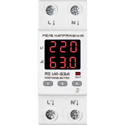 Реле напряжения с контролем тока RE VА-63А