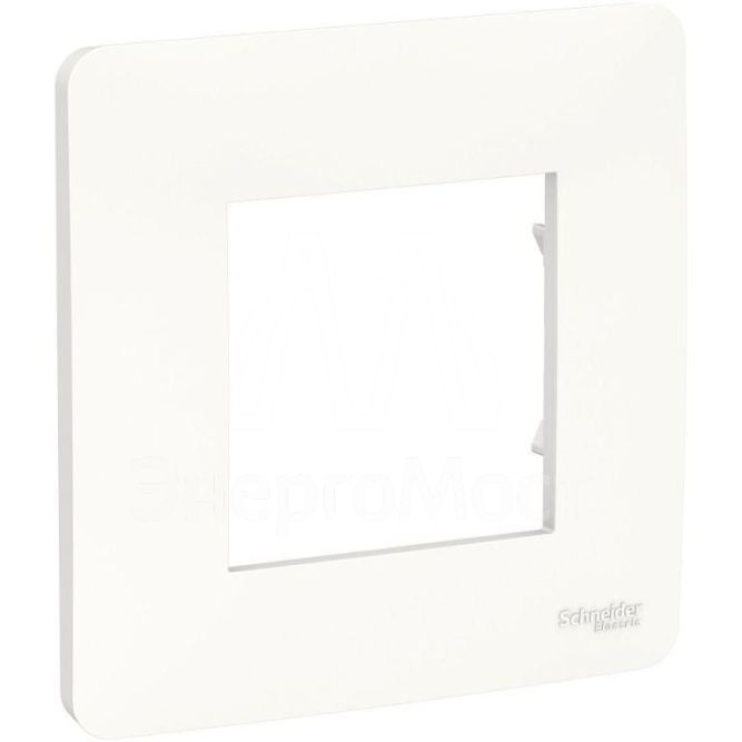 Рамка 1-м UNICA STUDIO бел. SchE NU200218