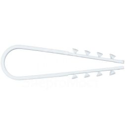 Дюбель-хомут d5-10мм для круглого кабеля бел. (уп.100шт) PROxima EKF plc-ncc-5x10w