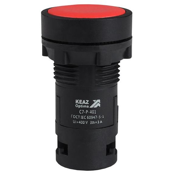 Кнопка OptiSignal Compact D22 С7-P-401 красн. 1НЗ XB7NA42 КЭАЗ 362027
