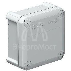 Коробка распределительная 114х114х57мм IP66 T 60 OE закрыт. свет. сер. OBO 2007239