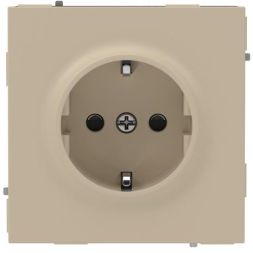 Розетка силовая KANT 2P+E защ. шторки ванильн. марципан DKC 7015003