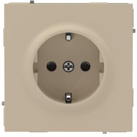 Розетка силовая KANT 2P+E защ. шторки ванильн. марципан DKC 7015003