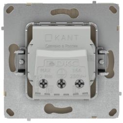 Розетка силовая KANT 2P+E защ. шторки ванильн. марципан DKC 7015003