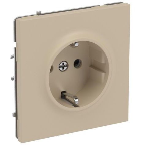 Розетка силовая KANT 2P+E защ. шторки ванильн. марципан DKC 7015003
