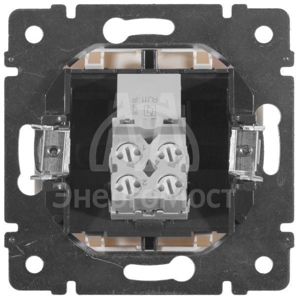 Механизм розетки телеф. 1-м СП Valena RJ11 бел. Leg 774438