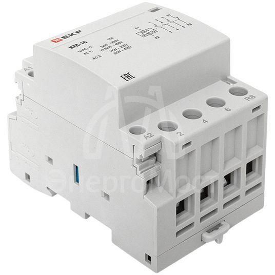 Контактор модульный КМ 16А 3NО+NC (3 мод.) EKF km-3-16-31