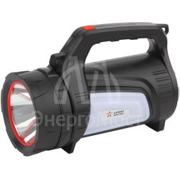 Фонарь-прожектор аккумуляторный Армия России Шмель PA-702 10Вт + боков. свет красн. маяк USB powerbank литиевый Эра Б0033764